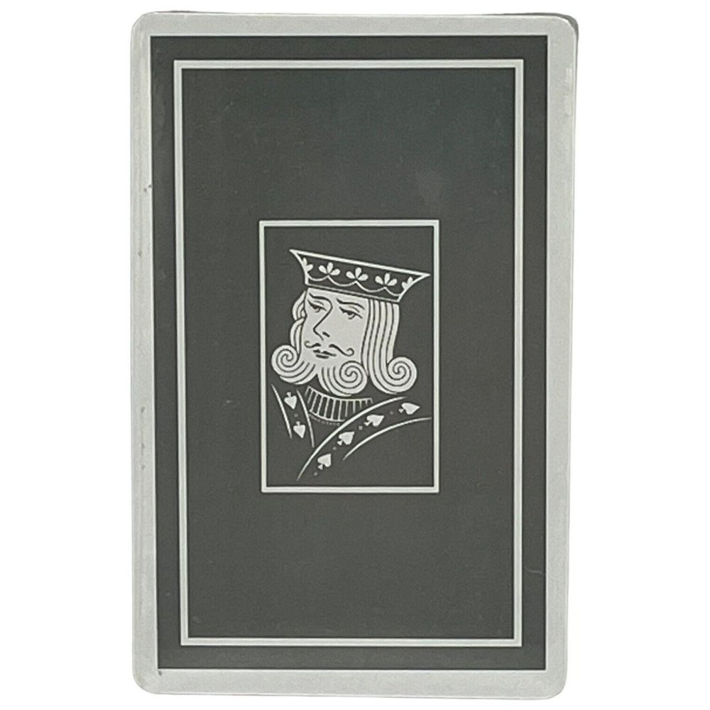 Vintage BARCLAY Playing Cards Gray King Spade Port Chester New York Sealed